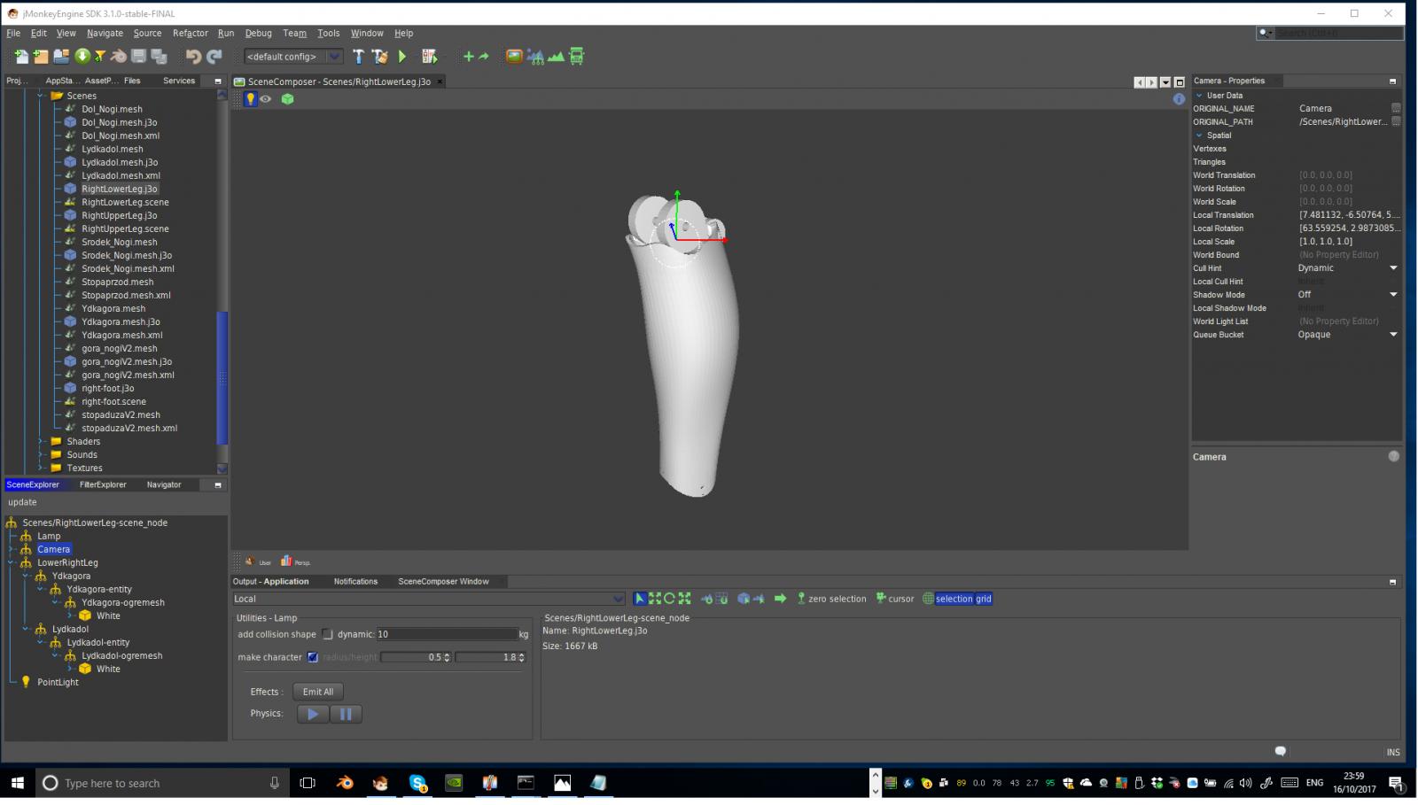 Moving 3D model with JMonkey in MRL | MyRobotLab